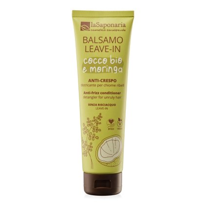 balsamo leave in anti crespo cocco bio e moringa