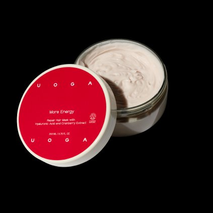 Uoga Uoga Maska pro hloubkovou regeneraci vlasů More Energy (200 ml) - pomoc pro poškozené a suché vlasy