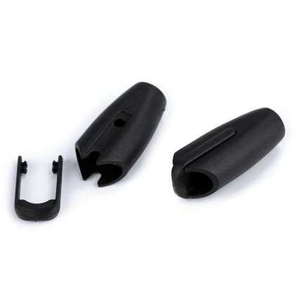Plastový průvlek na vodítko Ø10 mm (Varianta černá, Balení 4 sada)