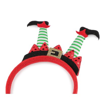 Čelenka do vlasů vánoční / párty (Varianta 1 červená, Balení 1 ks)
