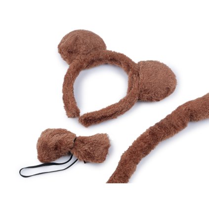 Karnevalová sada - zvířátko (Varianta hnědá, Balení 1 ks)