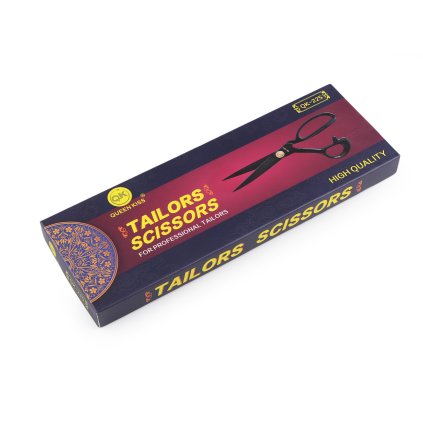 Krejčovské nůžky délka 24 cm s páráčkem (Varianta černá, Balení 1 ks)