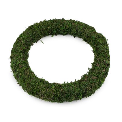 Mechový věnec Ø30 cm (Varianta zelená, Balení 1 ks)