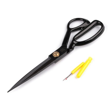 Krejčovské nůžky délka 27 cm s páráčkem (Varianta černá, Balení 1 ks)