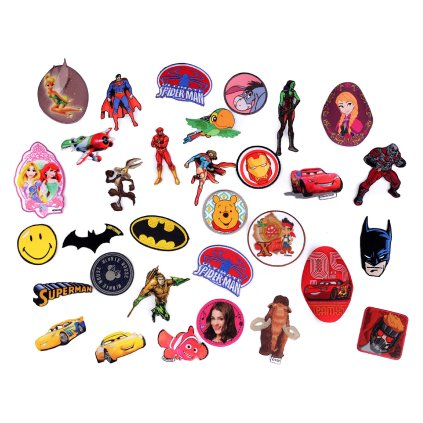 Nažehlovačky dětské pohádkové postavy mix (Varianta 3 mix náhodný, Balení 50 ks)