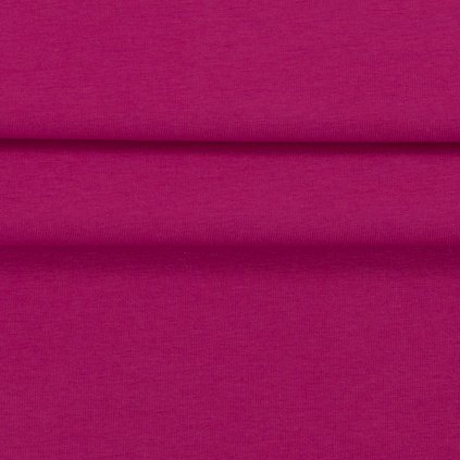 Bavlněný úplet fuchsiová 2326b