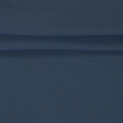 Bavlněný úplet jeans modrá 4026b