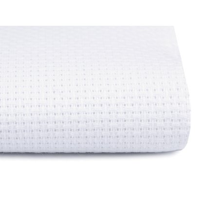 Vyšívací tkanina Kanava šíře 140 cm 40 oček (Varianta bílá, Balení 1 m)