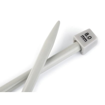 Rovné jehlice č. 8 (Varianta stříbrná, Balení 25 pár)