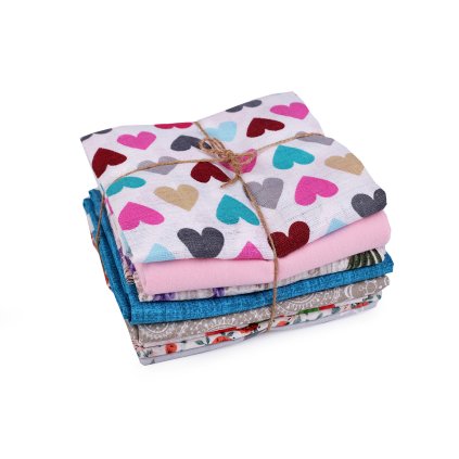 Zbytková metráž látek - mix materiálů 0,5 kg (Varianta 1 mix, Balení 1 sáček)