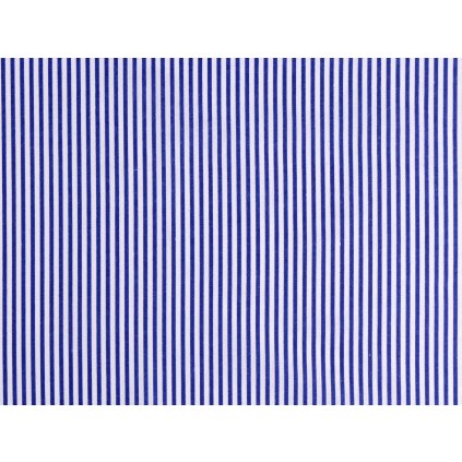 Bavlněná látka / plátno proužek jemný (Varianta 1 (40) modrá tmavá, Balení 1 m)