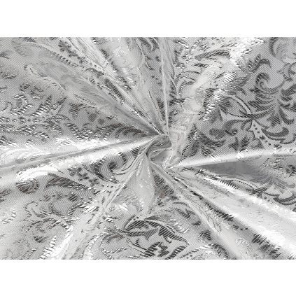 Dekorační lurexová látka (Varianta 1 (80 g/m²) stříbrná, Balení 1 m)