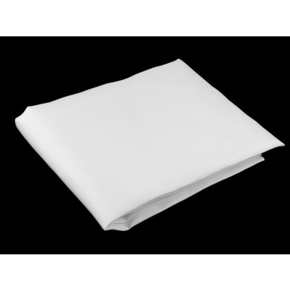 Tuhá PES látka na vyztužení oděvů (Varianta bílá, Balení 1 m)