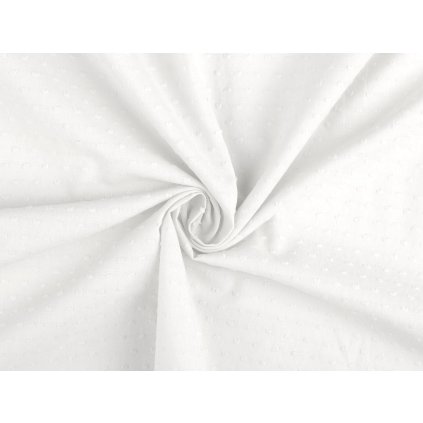 Bavlněná látka / plátno s nopky (Varianta 1 Off White, Balení 1 m)