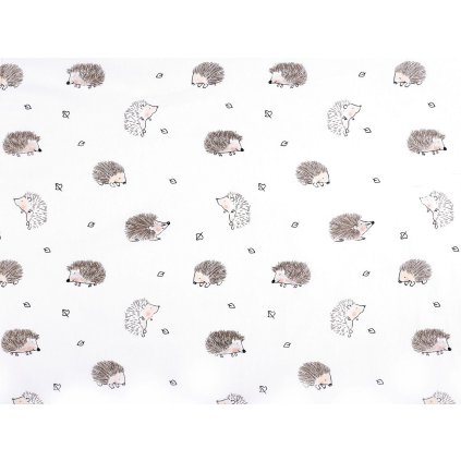 Bavlněná látka / plátno ježek (Varianta (790) bílá, Balení 1 m)