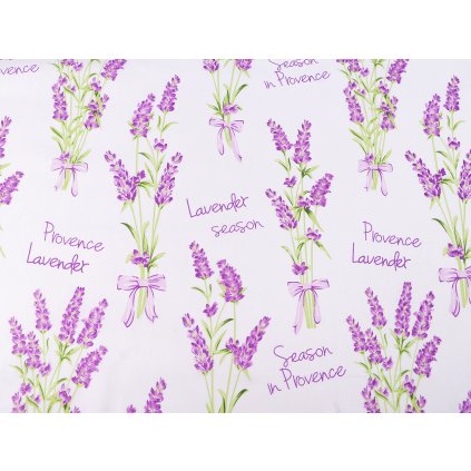 Bavlněná látka / plátno levandule (Varianta (1044) bílá, Balení 1 m)