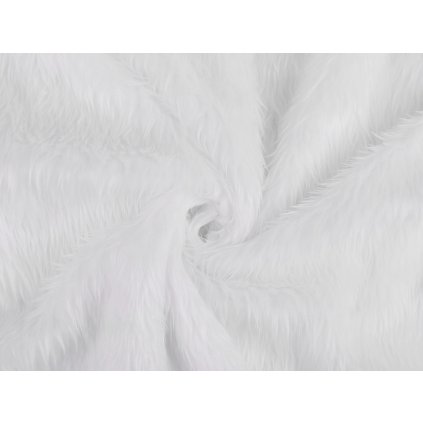 Kožešina s delším chlupem (Varianta bílá, Balení 1 m)