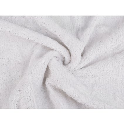Kožešina s lurexem (Varianta 2 (370 g/m²) černá stříbrný lurex, Balení 1 m)