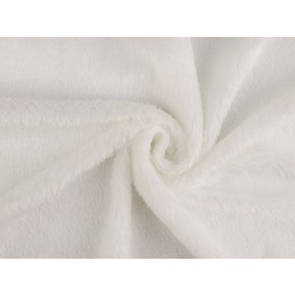 Elastický kožešinový úplet (Varianta 1 bílá, Balení 1 m)