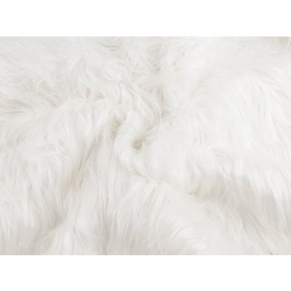 Kožešina s extra dlouhým chlupem (Varianta 1 bílá, Balení 1 m)