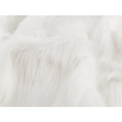 Kožešina s dlouhým chlupem (Varianta 1 bílá, Balení 1 m)