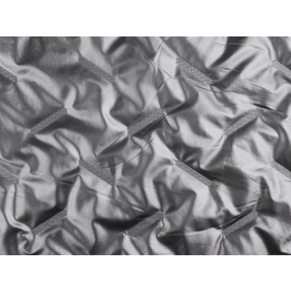 Prošívaná šusťákovina / prošev zateplená s podšívkou (Varianta 1 stříbrná, Balení 1 m)