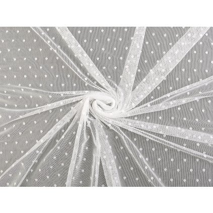 Exkluzivní elastický tyl PAD s puntíky (Varianta 2 černá, Balení 1 m)