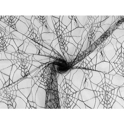 Tyl pavučina (Varianta 4 černá, Balení 1 m)