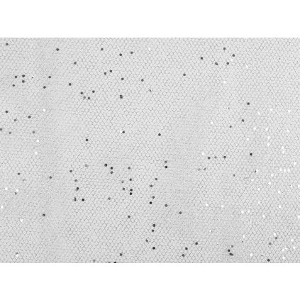 Tyl tuhý s glitry (Varianta 1 stříbrná, Balení 1 m)