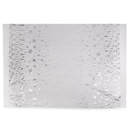 Tyl se vzorem po obou stranách (Varianta 1 bílá stříbrná, Balení 1 m)