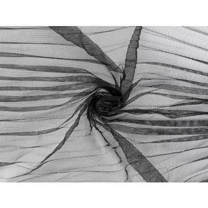 Tyl plisovaný (Varianta černá, Balení 1 m)