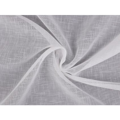 Záclona / voál strukturovaný s olůvkem šíře 276 cm (Varianta Off White, Balení 1 m)