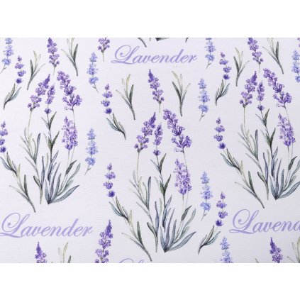 Dekorační látka Loneta levandule (Varianta (46) bílá, Balení 1 m)