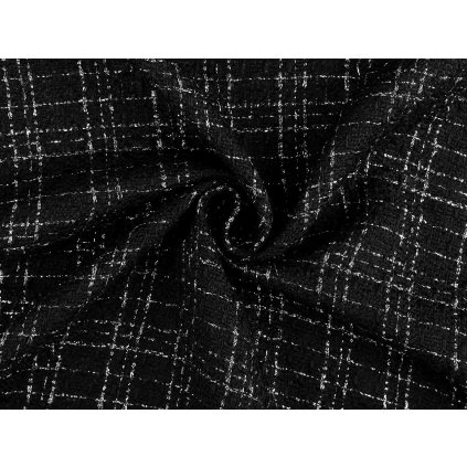 Kostýmovka s lurexem / tvíd (Varianta 1 (320 g/m²) Off White, Balení 1 m)