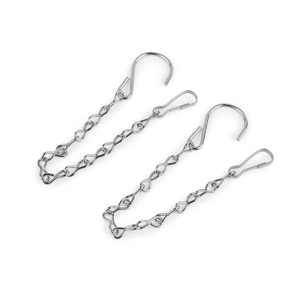 Kovový řetízek pro zavěšení dekorací, květináčů 25 cm (Varianta 1 nikl, Balení 2 ks)