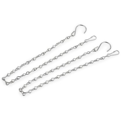 Kovový řetízek pro zavěšení dekorací, květináčů 50 cm (Varianta 1 nikl, Balení 2 ks)