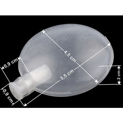 Pískátko do textilních výrobků Ø45 mm (Varianta transparent, Balení 2 ks)