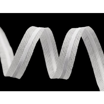 Zažehlovací proužek do švů s tkanicí (Varianta 1 bílá, Balení 47 m)