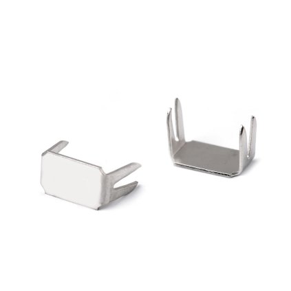 Koncovka na spirálový a kostěný zip No 10 dolní (Varianta nikl, Balení 20 ks)