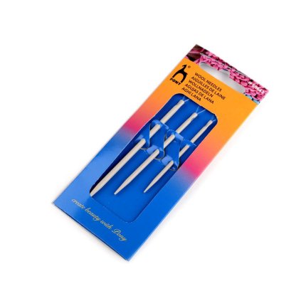 Jehly Pony na vlnu s očkem 3 ks (Varianta stříbrná, Balení 1 blistr)