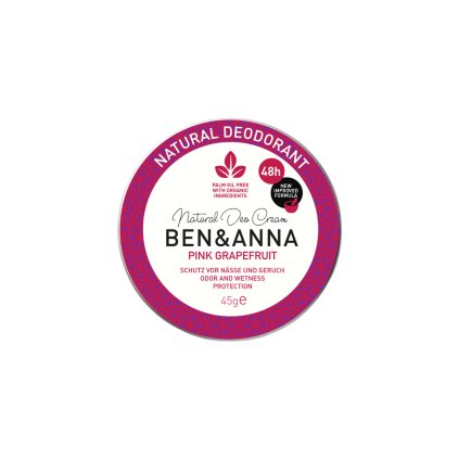 Ben & Anna Krémový deodorant Růžový grapefruit (45 g)