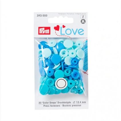 patentky color snaps Prym Love modrá mix