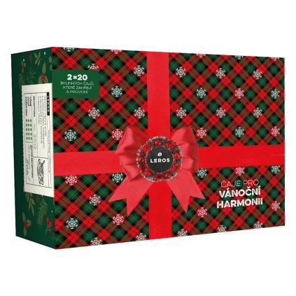 LEROS Dárková sada (2 x 20 nálev. sáčků) - Čaje pro vánoční harmonii - chuť vánoc v šálku čaje