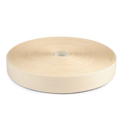 Bavlněná stuha / plátnovka šíře 25 mm (Varianta 1 bílá, Balení 1 m)