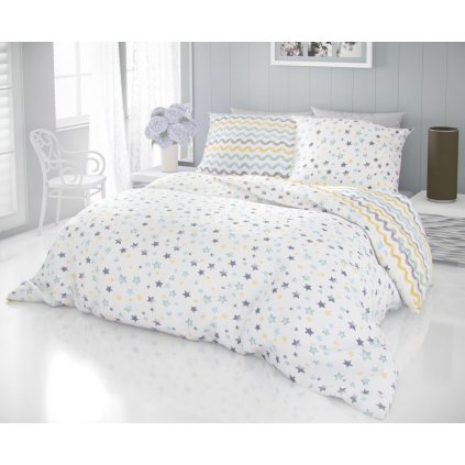 francouzske bavlnene povleceni delux 220x200 70x90cm duo modre 702803 0 wm0