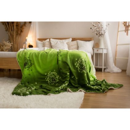 berankova deka 150x200cm pampeliska zelena 926258 1 wm0