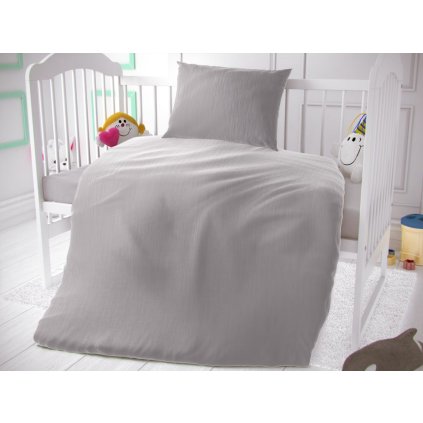 muselinove povleceni do detske postylky svetle sede 85484 1 wm0