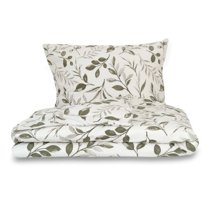 francouzske flanelove povleceni 220x200 70x90cm vetvicka zelena 399120 1 wm0