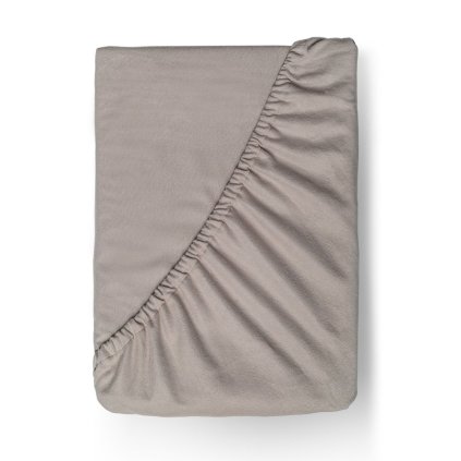 flanelove napinaci prosteradlo 100x200cm bezove 393243 1 wm0