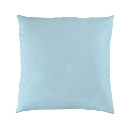 Povlak na polštář flanelový 40x40cm světle modrý (Rozměry povlaků na polštáře 40x40cm)